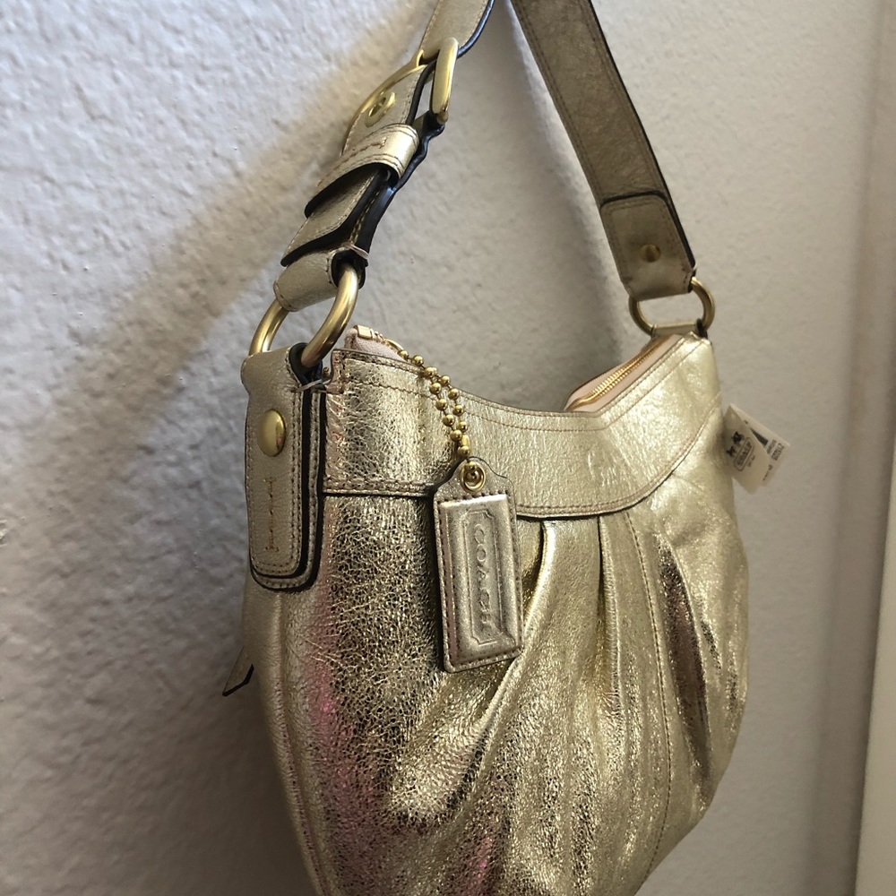 Coach Soho Metallic gold Large Hobo - Picture 1 of 14